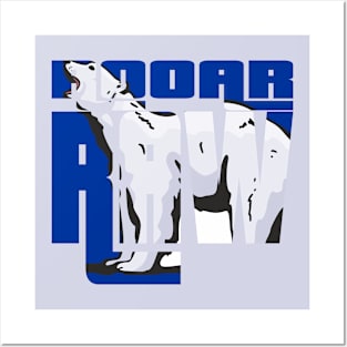 Rooar Raw Polar Bear T-Shirt 5 Posters and Art